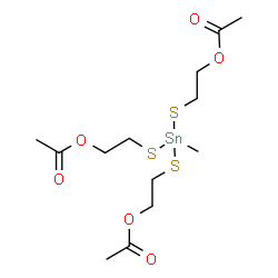 2,2',2''-[(methylstannylidyne)tris(thio)]triethyl triacetate Structure