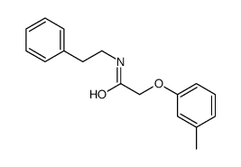 2-(3-methylphenoxy)-N-(2-phenylethyl)acetamide Structure
