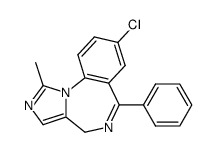 8-chloro-1-methyl-6-phenyl-4H-benzo[f]imidazo[1,5-a][1,4]diazepine structure
