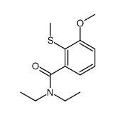 N,N-diethyl-3-methoxy-2-methylsulfanylbenzamide Structure