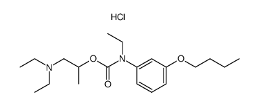 (3-Butoxy-phenyl)-ethyl-carbamic acid 2-diethylamino-1-methyl-ethyl ester; hydrochloride Structure