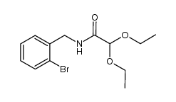 N-(2-bromobenzyl)-2,2-diethoxyacetamide结构式