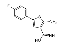 2-氨基-5-(4-氟苯基)噻吩-3-羧酰胺结构式