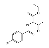 ethyl 2-[(4-chlorobenzoyl)amino]-3-oxobutanoate结构式