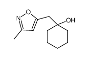 1-[(3-methyl-1,2-oxazol-5-yl)methyl]cyclohexan-1-ol结构式