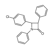 (3S,4R)-4-(4-chlorophenyl)-1,3-diphenylazetidin-2-one Structure