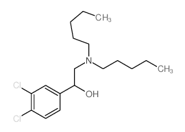 1-(3,4-dichlorophenyl)-2-(dipentylamino)ethanol结构式