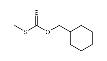 dithiocarbonic acid O-cyclohexylmethyl ester-S-methyl ester Structure