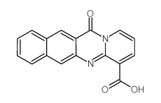 12-氧代-12H-苯并[g]吡啶并[2,1-b]喹唑啉-4-羧酸结构式