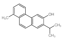 8-methyl-2-propan-2-yl-phenanthren-3-ol结构式