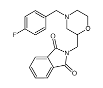 2-[4-(4-fluoro-benzyl)-morpholine-2-yl-methyl]-isoindole-1,3-dion结构式
