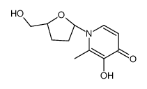 4(1H)-Pyridinone, 3-hydroxy-2-methyl-1-[(2R,5S)-tetrahydro-5-(hydroxymethyl)-2-furanyl]- (9CI) Structure