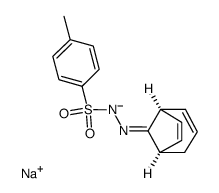 sodium 2-((1S,5R)-bicyclo[3.2.1]octa-2,6-dien-8-ylidene)-1-tosylhydrazin-1-ide结构式