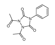 1,2-diacetyl-4-phenyl-1,2,4-triazolidine-3,5-dione结构式