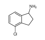 4-氯-2,3-二氢-1H-茚-1-胺结构式