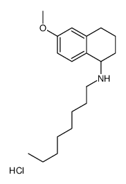 (6-methoxy-1,2,3,4-tetrahydronaphthalen-1-yl)-octylazanium,chloride结构式