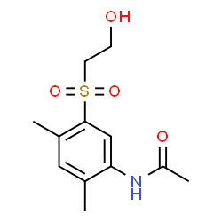 N-[5-[(2-hydroxyethyl)sulphonyl]-2,4-dimethylphenyl]acetamide structure