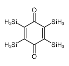2,3,5,6-tetrasilylcyclohexa-2,5-diene-1,4-dione Structure