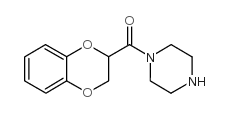 2-(1-哌嗪羰基)-1,4-苯并二氧六环结构式