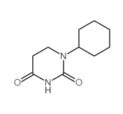 1-cyclohexyl-1,3-diazinane-2,4-dione Structure