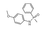 N-(4-methoxyphenyl)-P-methyl-P-phenylphosphinic amide结构式