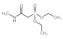 (2-(甲基氨基)-2-氧代乙基)磷酸二乙酯结构式