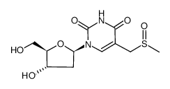 1-(2-deoxy-β-D-ribofuranosyl)-α-(methylsulfinyl)thymine Structure