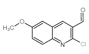 2-氯-6-甲氧基喹啉-3-甲醛结构式