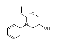 1,2-Propanediol, 3- (phenyl-2-propenylamino)- Structure