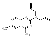 2,4-Quinazolinediamine,6-methyl-N2,N2-di-2-propen-1-yl-结构式
