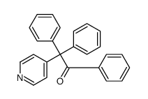 1,2,2-triphenyl-2-pyridin-4-ylethanone结构式