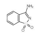1,2-苯并异噻唑-3-胺 1,1-二氧化物结构式