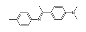 N,N-dimethyl-4-(1-(p-tolylimino)ethyl)aniline结构式