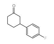 3-(4-Fluorophenyl)cyclohexanone结构式