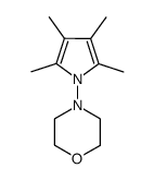 4-(2,3,4,5-tetramethyl-1H-pyrrol-1-yl)morpholine结构式