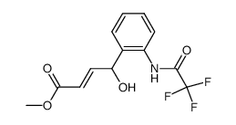 methyl (E)-4-hydroxy-4-(2-(2,2,2-trifluoroacetamido)phenyl)but-2-enoate结构式