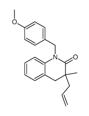 3-allyl-1-(4-methoxy-benzyl)-3-methyl-3,4-dihydro-1H-quinolin-2-one Structure