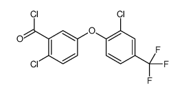 2-chloro-5-[2-chloro-4-(trifluoromethyl)phenoxy]benzoyl chloride Structure