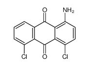 1-amino-4,5-dichloroanthracene-9,10-dione结构式