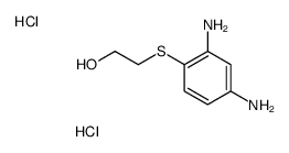 2-(2,4-二氨基苯基硫代)乙醇双盐酸盐结构式