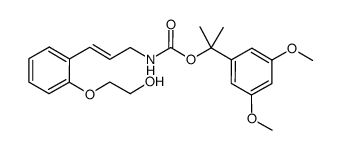 {3-[2-(2-hydroxy-ethoxy)-phenyl]-allyl}-carbamic acid 1-(3,5-dimethoxy-phenyl)-1-methyl-ethyl ester Structure