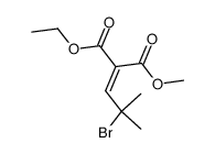 ethyl methyl (E)-2-bromo-2-methylpropylidenemalonate Structure