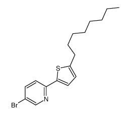 5-bromo-2-(5-octylthiophen-2-yl)pyridine Structure
