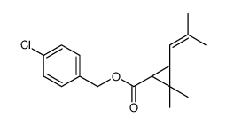 (4-chlorophenyl)methyl (1R,3R)-2,2-dimethyl-3-(2-methylprop-1-enyl)cyclopropane-1-carboxylate Structure