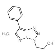 3H-Pyrazolo[1,5-d]tetrazole-3-ethanol,6-methyl-7-phenyl-结构式