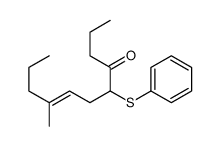8-methyl-5-phenylsulfanylundec-7-en-4-one结构式