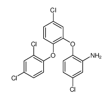 5-chloro-2-[5-chloro-2-(2,4-dichlorophenoxy)phenoxy]aniline Structure