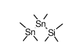 octamethyl-1-sila-2,3-distannapropane结构式