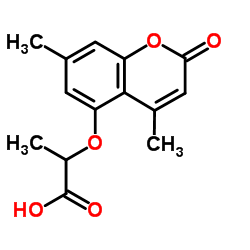 2-[(4,7-Dimethyl-2-oxo-2H-chromen-5-yl)oxy]propanoic acid Structure