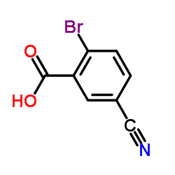 2-Bromo-5-cyanobenzoic acid Structure